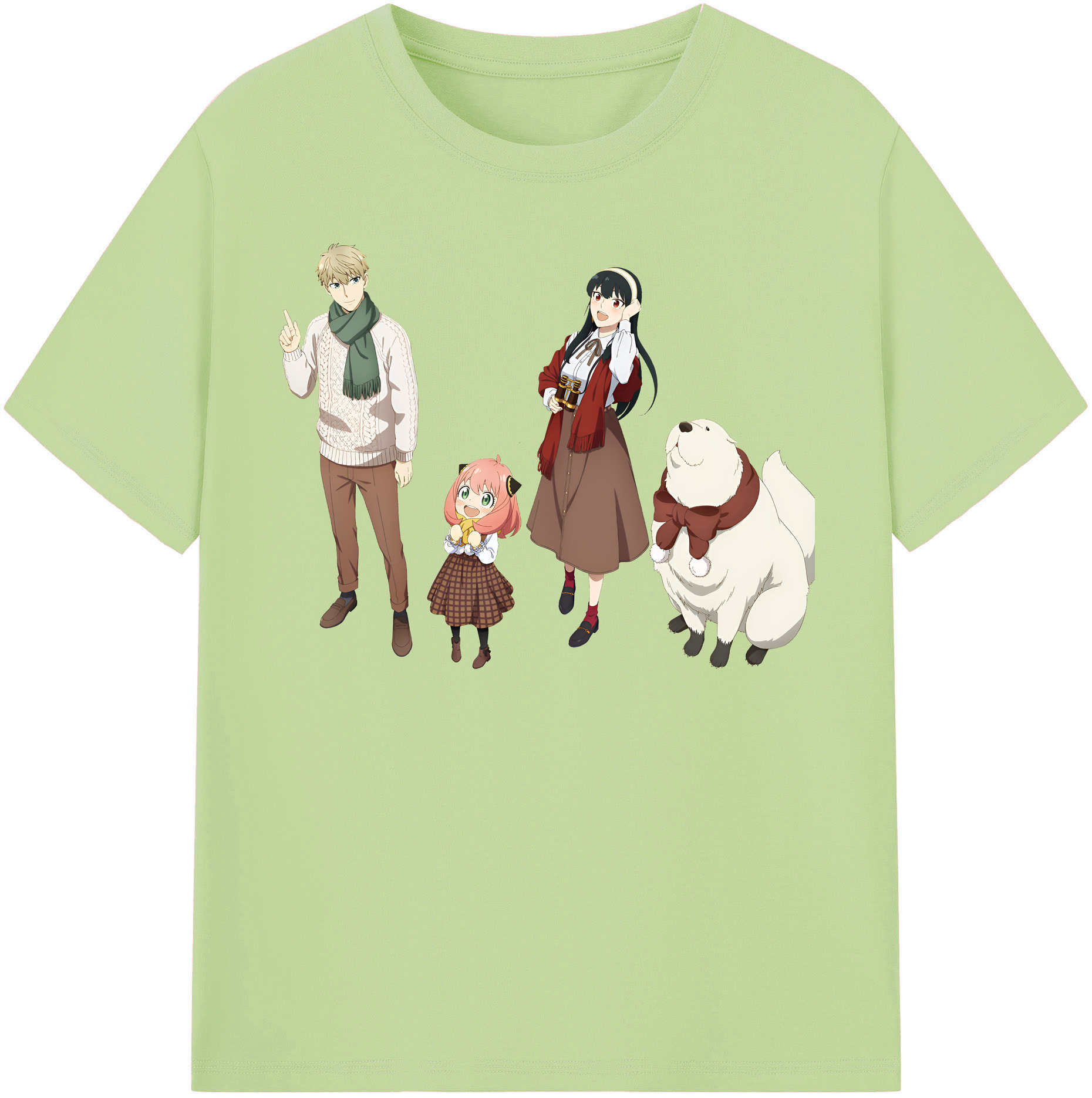 （画像用） SPY×FAMILY间谍家家酒 綿100％半袖Tシャツ（フロントプリント）